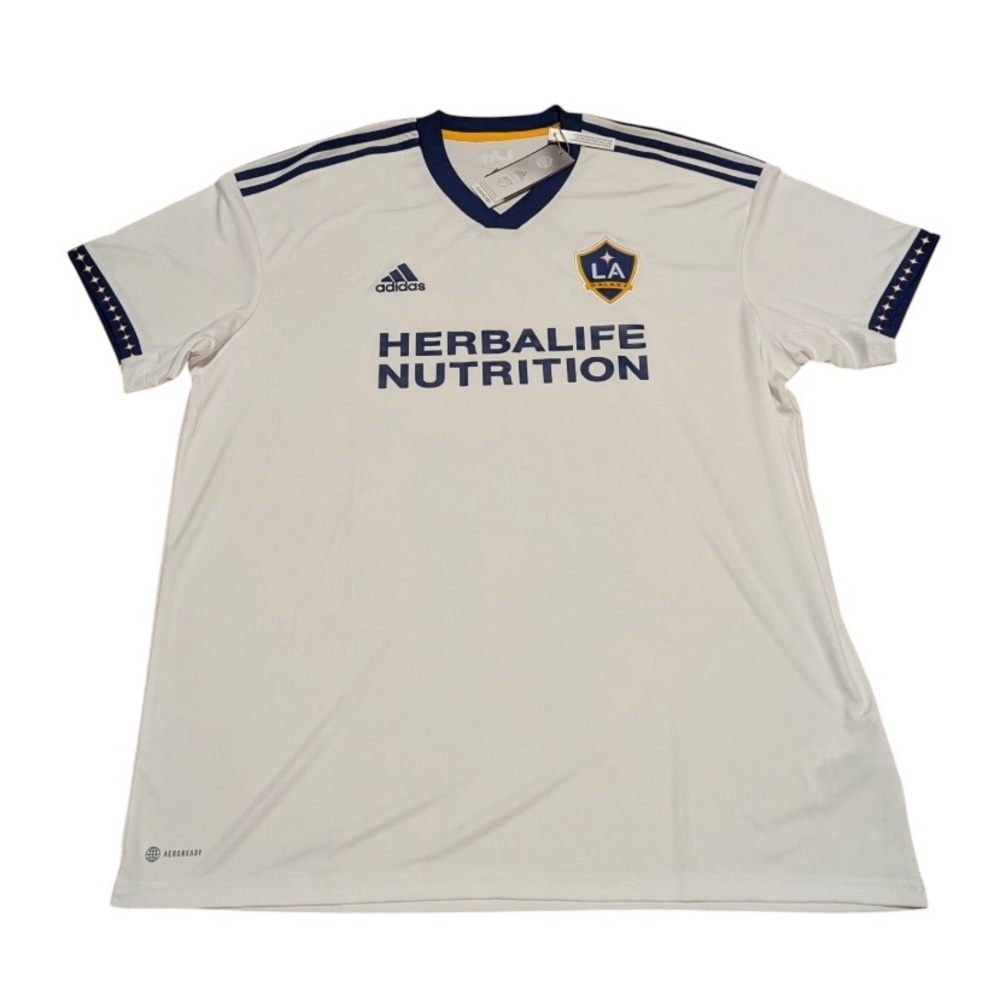 Size XL Adidas Aeroready H45428 Men's MLS LA Galaxy Home Jersey